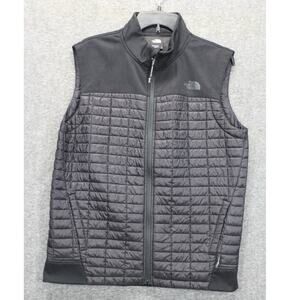 The North Face Thermoball Full Zip Ultralight Puffer Vest Black Men's Medium M